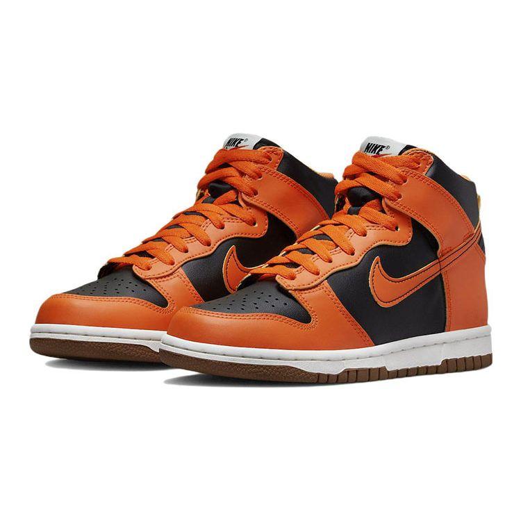 Nike Детские кроссовки Dunk High GS Halloween Pumpkin Orange Black Yellow-Strike DB2179-004