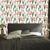Painted Blooming Tulips Wallpaper for Living Room and Bedroom 50x1000