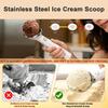 Electric Heated Ice Cream Scoop, Rechargeable Stainless Steel Spoon, Nonstick Ice Cream Scooper for Hard Ice Cream Gelato Yogurt