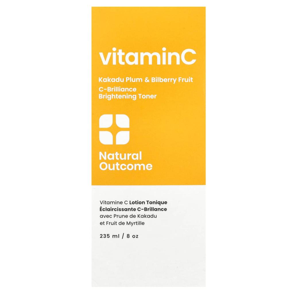 Natural Outcome Vitamin C, C-Brilliance Brightening Toner, Fragrance-free, 235ml (8oz)