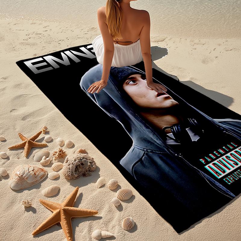 Eminem Fashion Beach Towel: Ideal for Summer Adventures Soft, absorbent and quick drying suitable for swimming and bathing