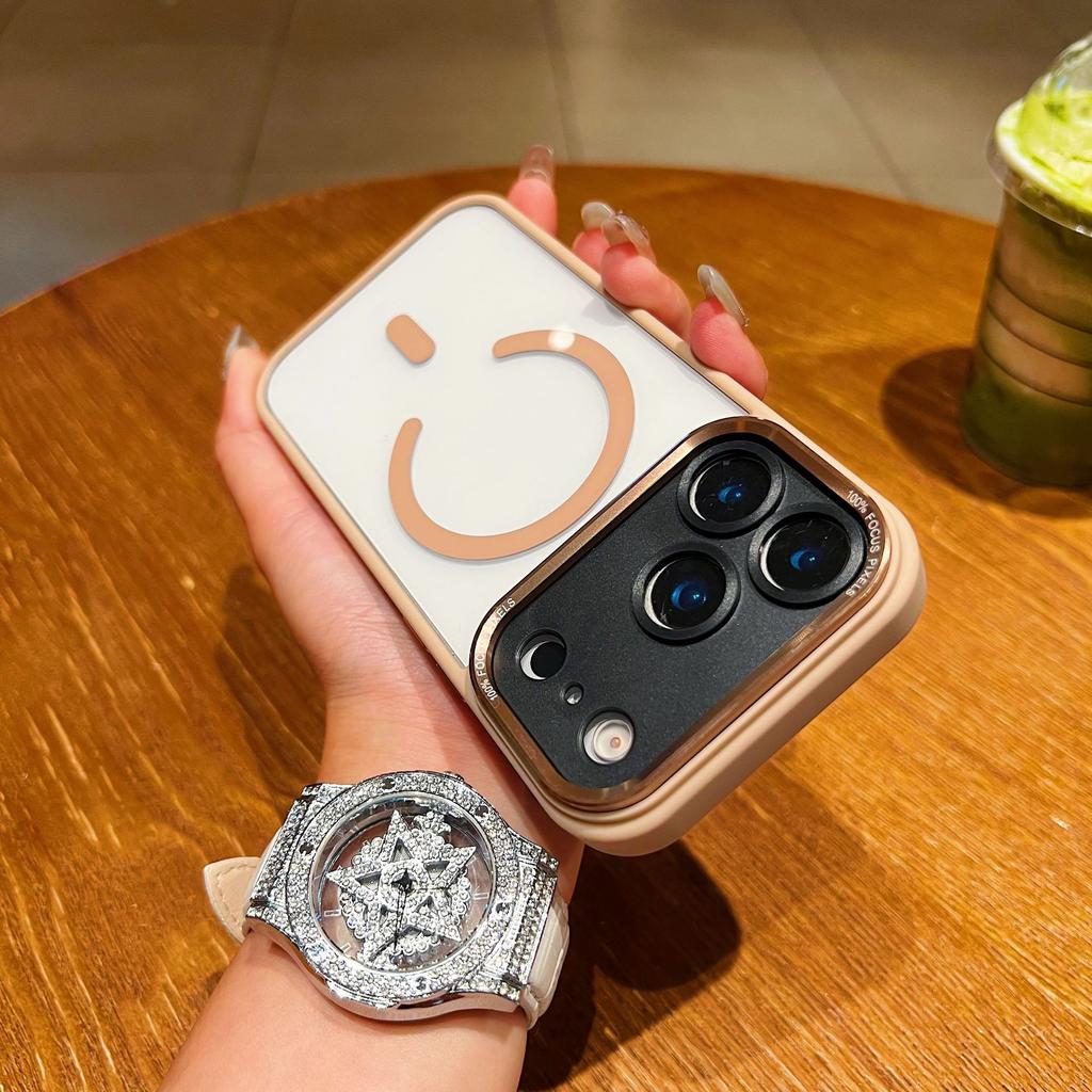Магнитные чехлы для телефонов, подходящие для IPhone17promax, и чехлы для защиты металлических линз для IPhone 16