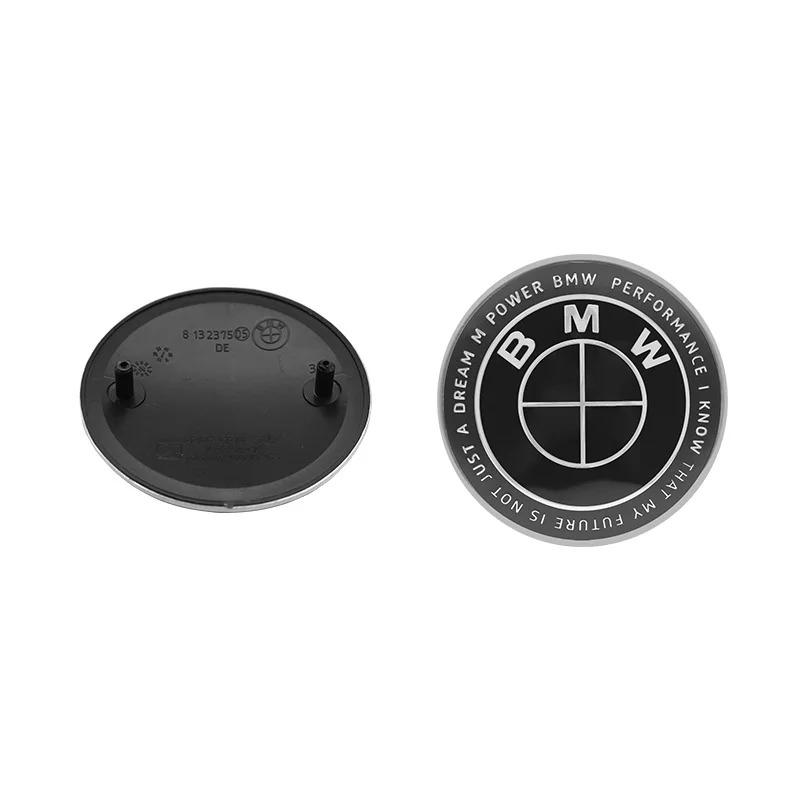 For BMW M E46 E90 E60 74mm 82mm For BMW M Power I3 F94 F97 F15 F98 F95 F92 G08 E34 F91 F16 G30 G20 Hood Emblem Car Front Bonnet Logo Trunk Cover Badge