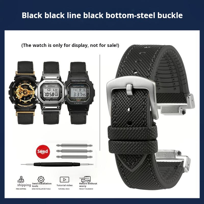 Dw5600 Сделай сам Для Casio G-SHOCK DW-5600 GW-B5600 GW-M5610 GM-2100 GA-2100 Ремешок для часов GM GA-110 фторкаучук Аксессуары для ремешка часов