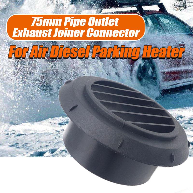 75 мм круглый автомобильный обогреватель, воздуховод, теплое вентиляционное отверстие, вращающийся на 360 градусов, черный для автомобиля, автобуса, RV, ATV, Webasto, грузовика, автозапчасти