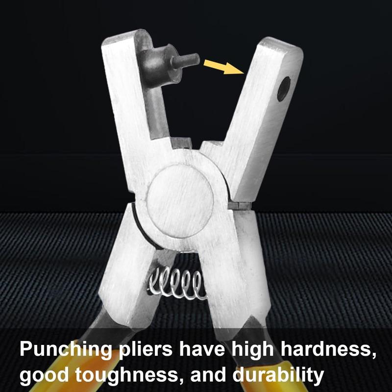 Leather Belt Hole Punch Plier Eyelet Puncher Revolve Sewing Machine Bag Setter Tool Watchband Strap Household Leathercraft 2mm