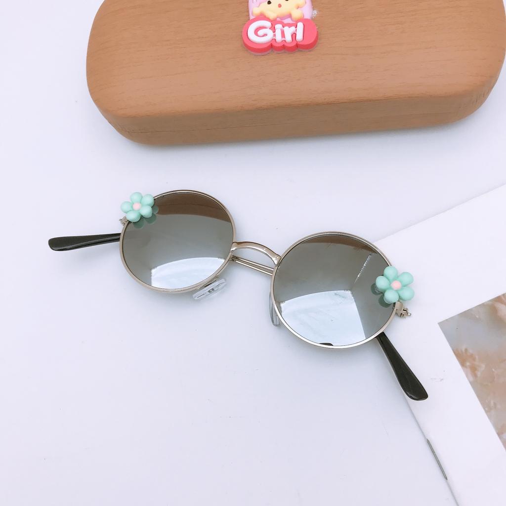Xiaohua Children'S Sunglasses Cute Round Frame Boys And Girls Sunscreen Uv Protection Sunglasses Baby Photo Glasses
