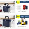 Portable Travel Adult Kids Cooler Bag Insulated Lunch Bag Lunch Box Food Storage Box