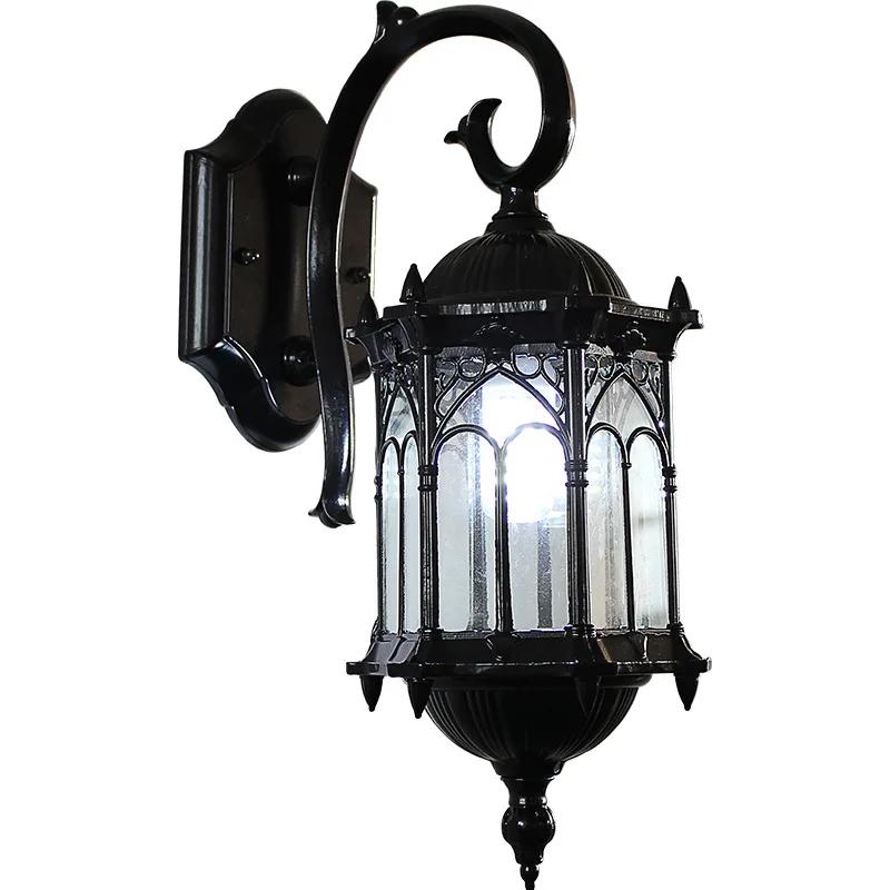 Eu Retro Wall Light Outdoor Lighting IP44 Waterproof Courtyard Garden Vorth Vorth Light E27 Screw Wall Light Outdoor Home Decoration