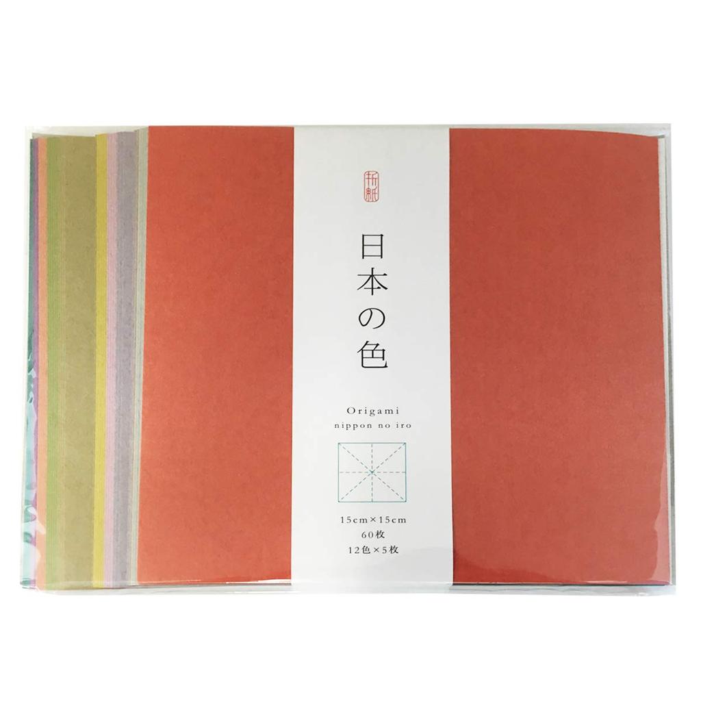Shogado Washi Japanese 12 15cm 60 Sheets Origami, Colors, Colors, Square,