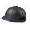 New Spring Men Real Leather Baseball Caps Adjustable Cowhide Men Youth Duck Tongue Dad Hats Bomber Flying Cap