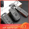 Для VW Кожаный Сплав Автомобильный Чехол-Крышка для Складного Ключа Защитная Оболочка Держатель для VW Volkswagen Polo Tiguan Passat Golf Jetta Lavida Ac