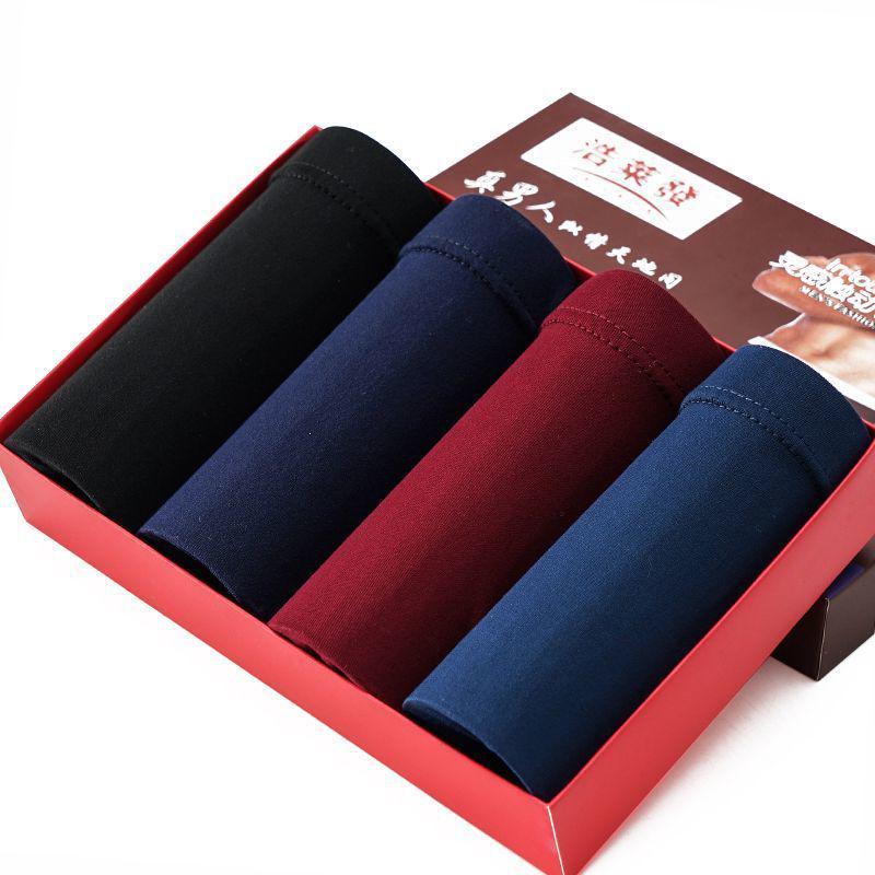 Comfortable Men's Mid-Rise Boxer Briefs: Breathable, Flat-Leg Underpants
