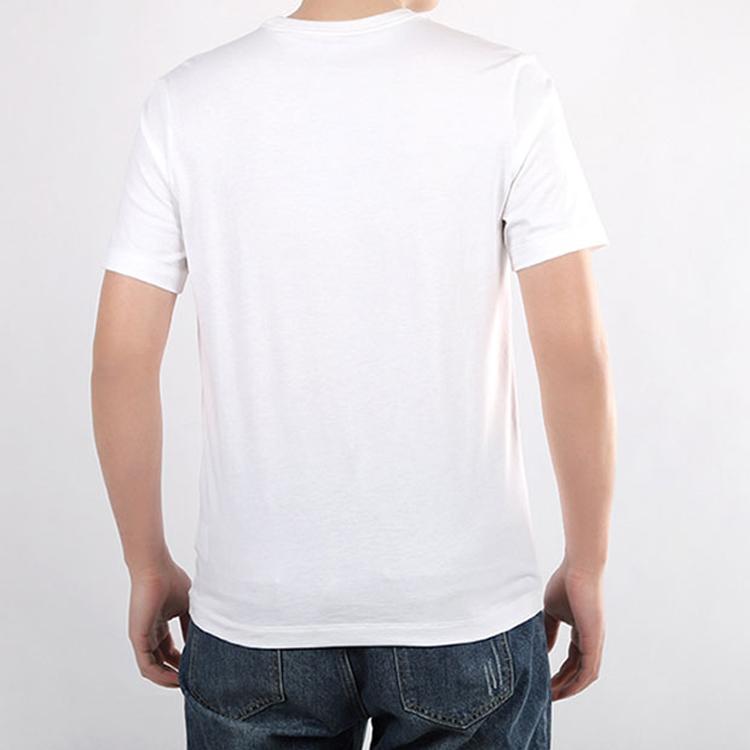 Nike T Shirts Men's White Crew Neck Moderate Straight Fit CK2784-100