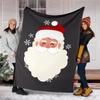 Christmas Santa Claus Theme Printed Blanket - Perfect for Couch, Bed, Travel & Outdoor Use | Machine Washable, Cozy & Durable.