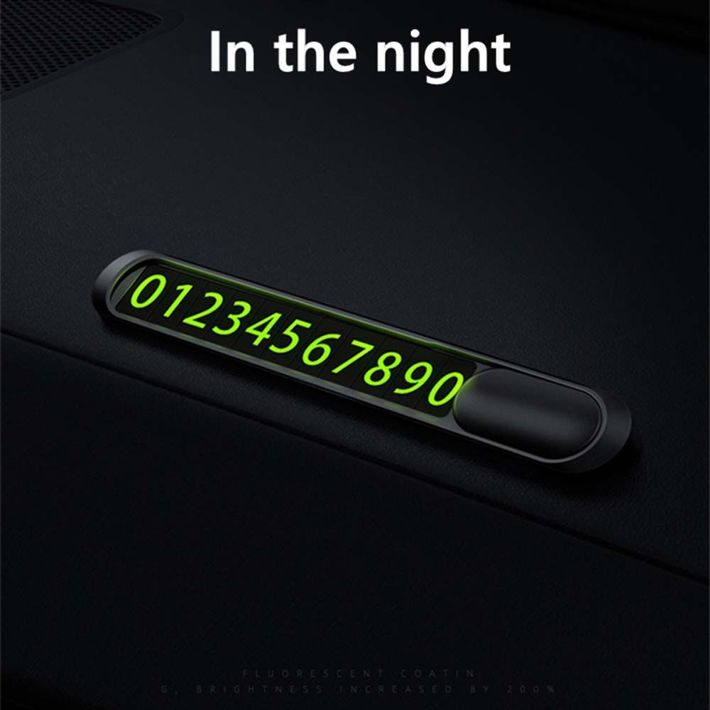 Знак Принадлежности для Парковки Автомобилей Карточка с Номером Телефона Светящаяся Табличка с Номером Телефона Карточка для Временной Парковки