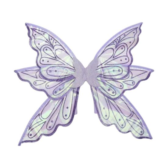 Fairy Wings for Girls Glitter Transparent Butterfly Wings Fairy Costume Halloween Angel Elf Dress Up Accessories for Masquerade Photography