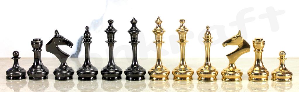 StonKraft Brass Chess Pawn Man Piece/Coin (Gold, 3.75 inches, Newest)