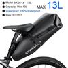 NEWBOLER Bike Saddle Bag Waterproof MTB Road Bicycle 10L Large Capacity Cycling Bag Foldabe Tail Rear Bag Trunk Accessories