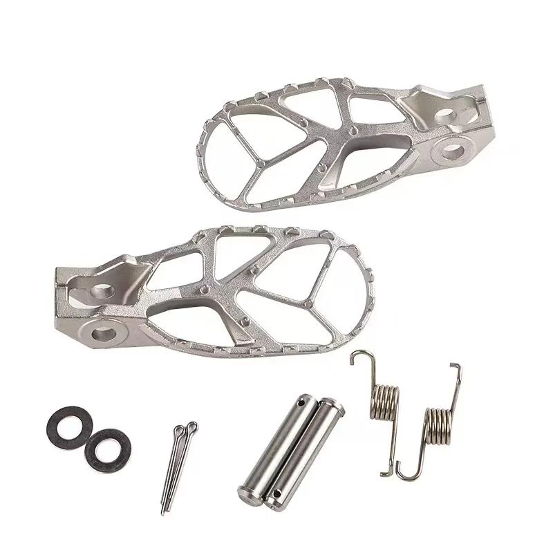 Motorcycle Stainless Steel CNC Enlarged Foot Pegs for KTM EXC XC SXF SX XCW 2017-2022 for Husqvarna for GASGAS Motocross Bikes