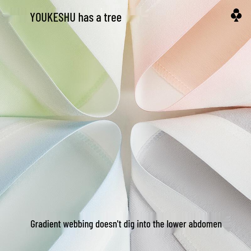 Youkeshu Women's Pure Cotton Antibacterial Briefs Multi-pack