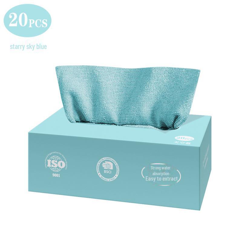 Removable Thickened Kitchen Rags - Disposable & Non-stick Oil Lazy Cloth