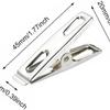 20 Pcs Stainless Steel Flat Mouth Washing Line Clothes Pegs, Metal Clips Clamps Laundry Clips Bag Clips Hanger Clips Holder
