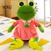 Kids Plush Toy Frog Prince Princess Toy, Cute Stuffed Animal with Striped Shirt/Skirt, Game Fans Gift Soft Pillow for Bedroom, Birthday Lovers