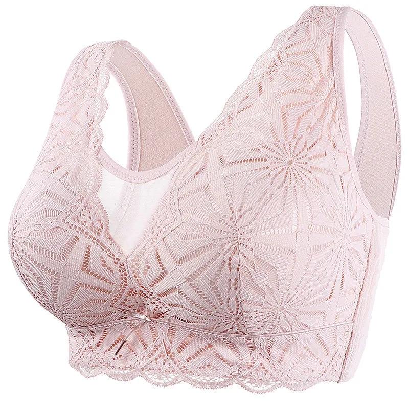 Нижнее белье с чашками DE 40-46, бюстгальтер большого размера с полной чашкой, тонкая секция, чтобы увеличить сбор и предотвратить потерю груди. Женское нижнее белье.