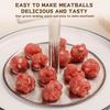 Steel Meatball Maker, 6/12 Balls Manual Meat Tool, Baller Extruded Making Kitchen Too F3V8