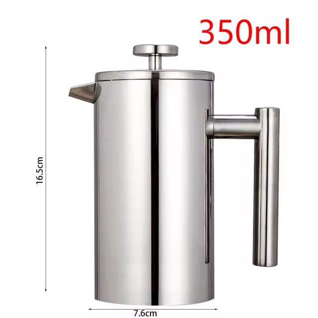 350 мл/800 мл/1000 мл кофеварка френч-пресс из нержавеющей стали с двойными стенками и изоляцией кофейник