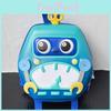 Cute Eggshell Backpack With Robot Print Design For Kindergarten