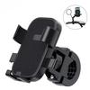 Anti-slip Phone Mount 360° Rotatable Adjustable Bike Phone Mount for Outdoor Cycling Mountain Bike Scooter Accessories