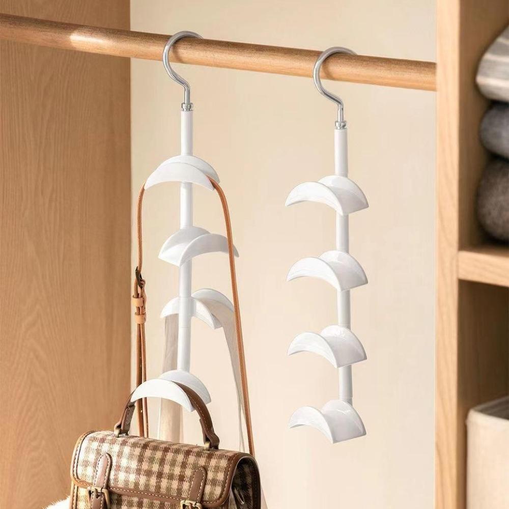 Multifunctional Arched Hanger Hook 360 Degree Bag Storage Hook Durable Handbag Wall Shelf Closet
