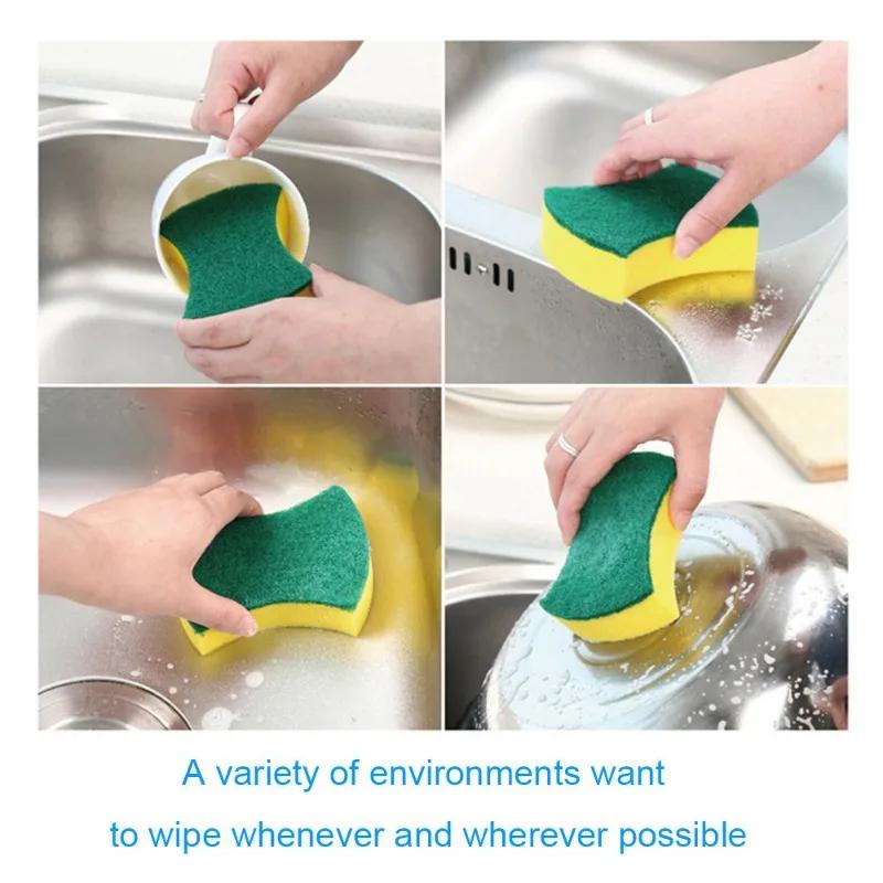 10/20PCS Car Cleaning Sponge Double-layer Design Magic Dirt Removal Sponge Block For Car Household Office