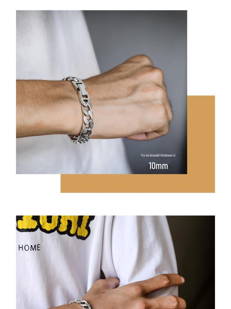 Sterling Silver Cuban Chain: Unisex, Retro Style, Snap Closure, 925 Silver Craftsmanship.