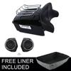 Motorcycle King Trunk Backrest Pad Speakers For Harley Touring Trunk Road King Street Glide 2014-2025