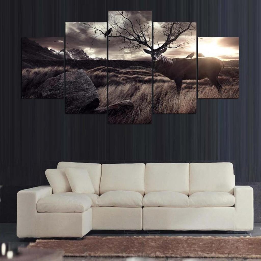 5 Panel Canvas Wall Art Decor For Home Living Spaces
