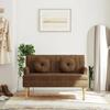 VidaXL Bench with Cushions, Sofa with Armrest and Backrest, Bench with Wooden Legs, Living Room Seat, 372139
