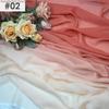 100D Chiffon Fabric Gradient Color Organza Tulle Fabric For Diy Ancient Style Hanfu Dress Stage Dance Costume  Drape Decor Craft