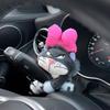 Car Console Wiper Stalk Plush Ornament: Cute Interior Accessory for Women