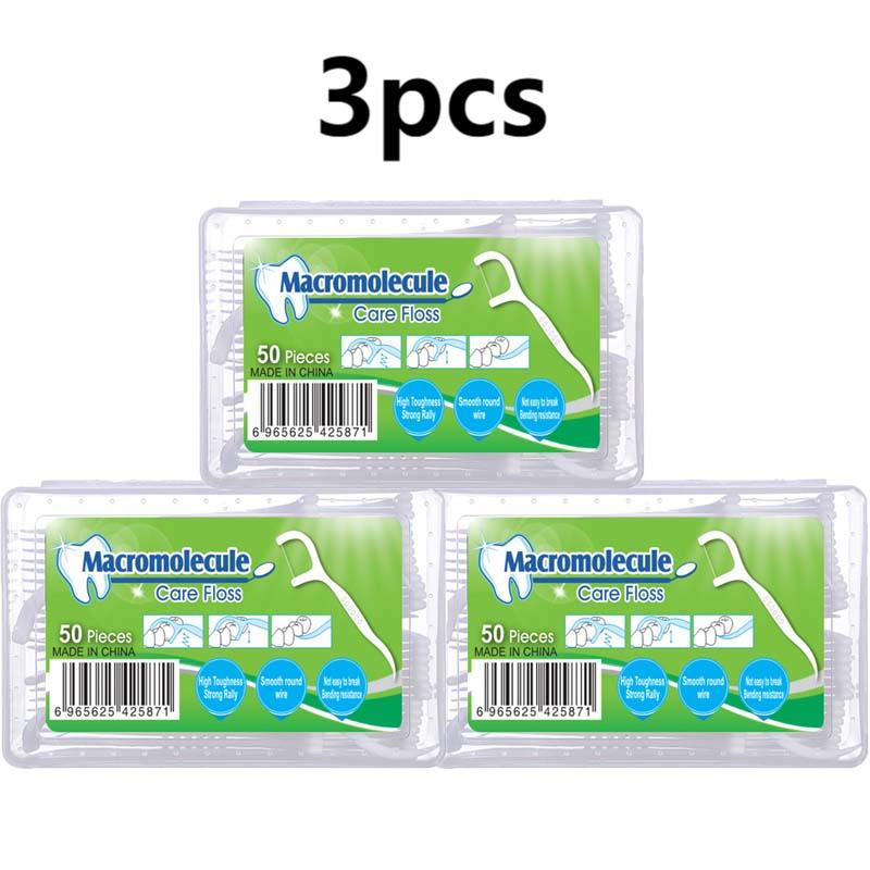3 шт. полимерная зубная нить, высокопрочная зубная нить для ухода за полостью рта, одноразовая зубочистка, стоматологические принадлежности, ультратонкая зубная нить