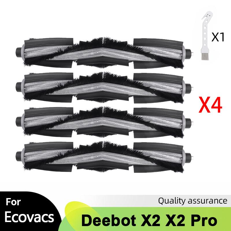 Щетка-валик Резиновая щетка Для робота-пылесоса Ecovacs Deebot X2/X2 omni/X2 Pro Боковая щетка HEPA-фильтр Мешок для пыли Тряпки для мытья пола Аксессуар