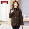Moo Mom's Women's Mid-Length Fleece Winter Coat