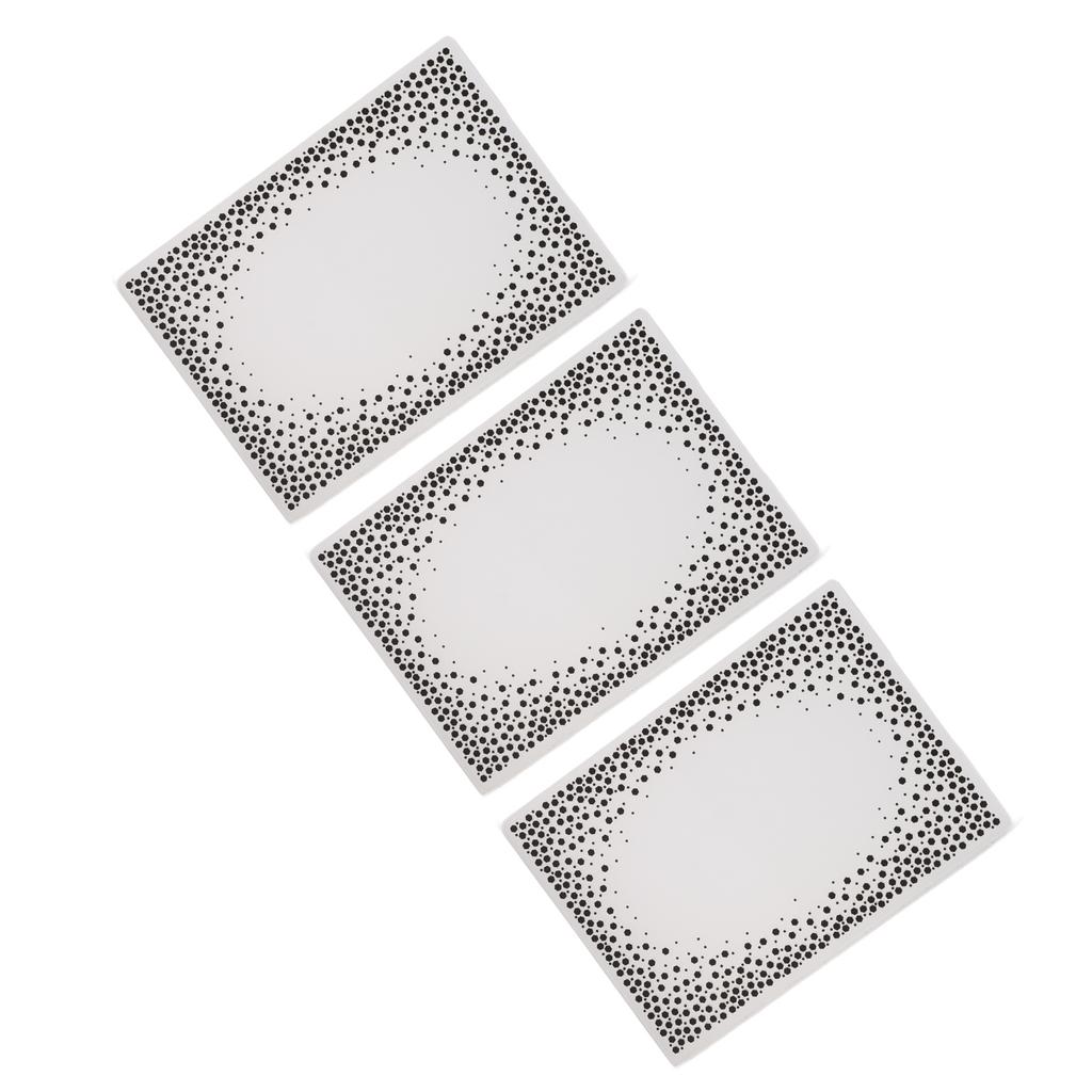 3 шт. Папки для тиснения Пластиковый материал Вогнуто-выпуклые текстурные шаблоны для Приглашений Бумага C