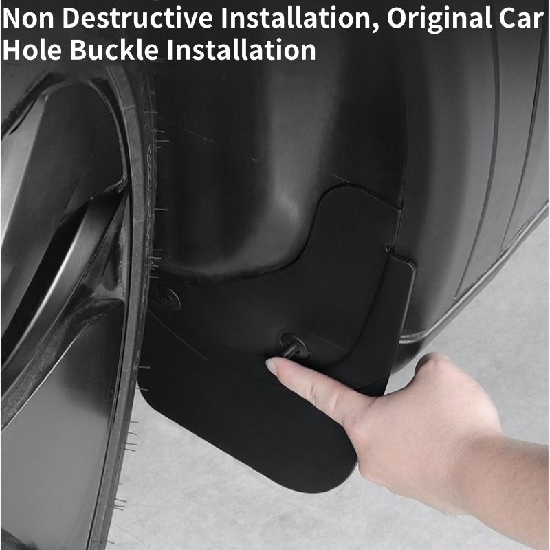 For Tesla For Model Y Launch 2025 Juniper Car Wheel Mud Flaps Splash Guards TPE No Drilling/Tape Car Wheel Protector Accessories