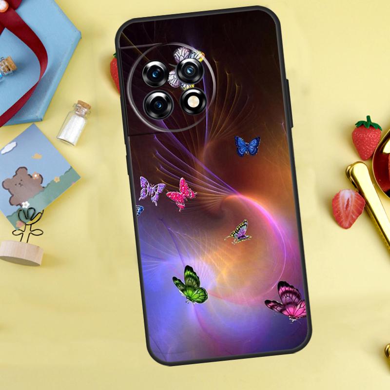 Colorful Butterfly Case For OnePlus 15 13 12 11 9 10 Pro 13T 13R 12R 10T 8T Nord 5 CE 3 4 2 Lite N20 N30 Cover