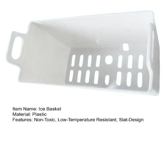 Replacement Ice Basket for HZB Series Ice Makers Ventilated Slat Design Ice Tray Keeps Ice Dry And Fresh Tool-Free Installation Food Safe Plastic