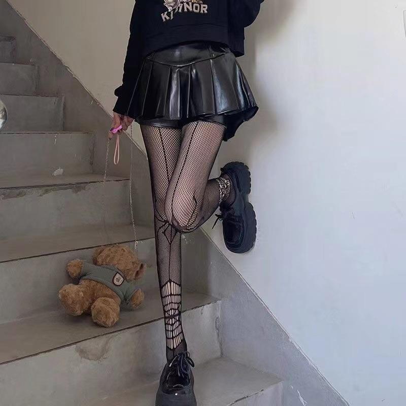 New Spider Tights Skull Mystery Long Fishnet Body Stockings Fish Net Pantyhose Gothic Fishnet Pantyhose Ladies Gifts Sexy Tights