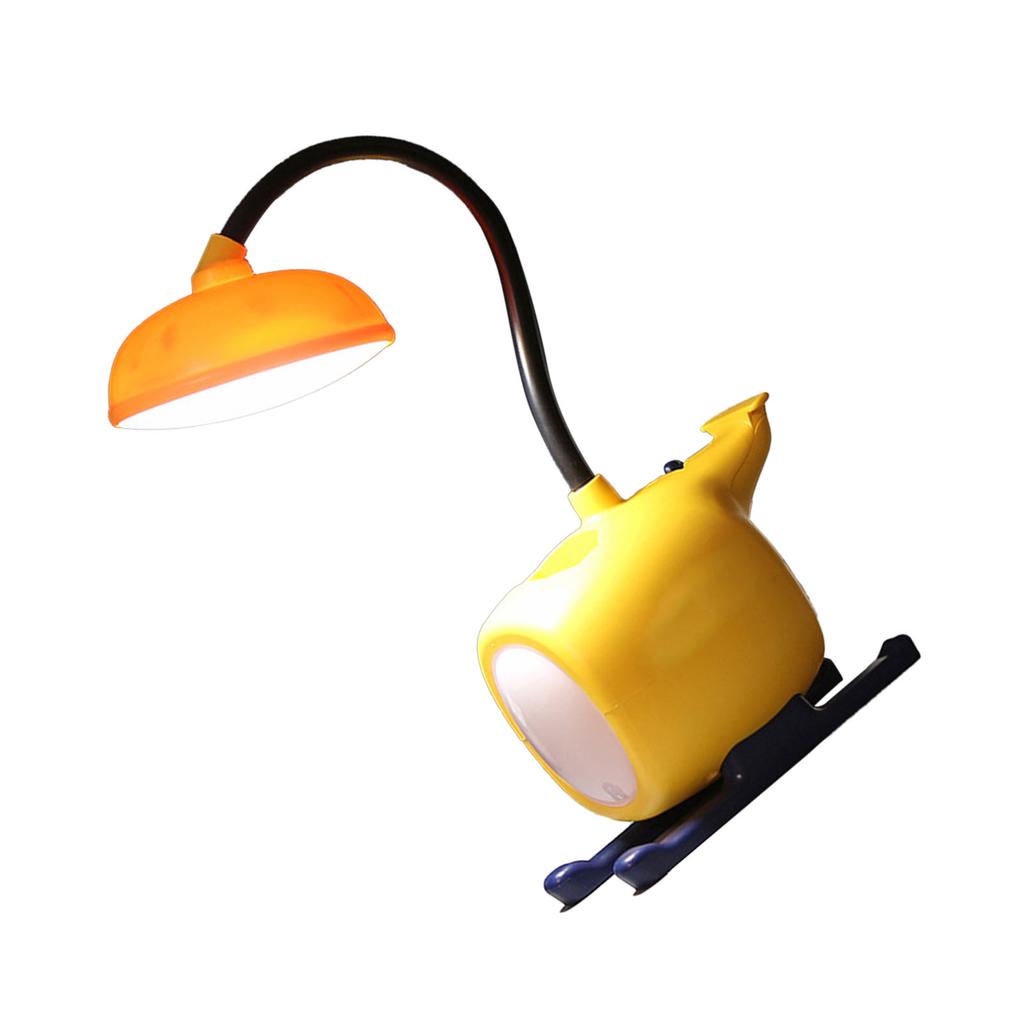 Мультяшная светодиодная настольная лампа, милая форма самолета, перезаряжаемая, настольная, складная, для защиты глаз, желтый свет